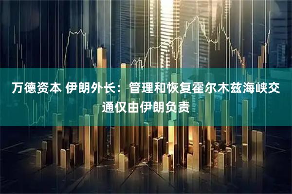 万德资本 伊朗外长：管理和恢复霍尔木兹海峡交通仅由伊朗负责